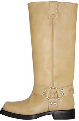 (Women) Acne Studios Leather Slip-On Ankle Boots 'Beige' AD0589-AGU Buy (Women) Acne Studios Leather Slip-On Ankle Boots 'Beige' AD0589-AGU