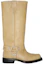 Order (W) Acne Studios Stivaletti in Pelle Slip-On Beige AD0589-AGU