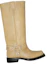 Lookbook (W) Acne Studios Stivaletti in Pelle Slip-On Beige AD0589-AGU