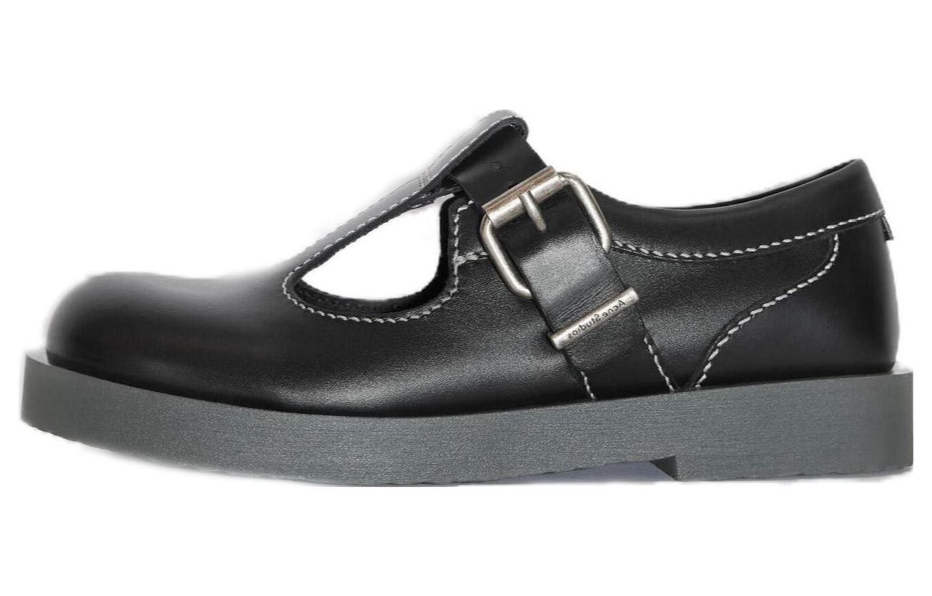 Buy (W) 아크네 스튜디오 트리플 블랙 레더 스니커즈 AD0629-900