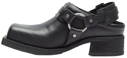 (Women) Acne Studios Leather Square Toe Buckle Loafers 'Black' AD0684-900 (Women) Acne Studios Leather Square Toe Buckle Loafers 'Black' AD0684-900