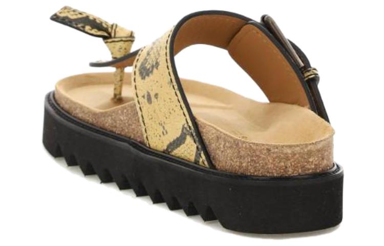 (W) Acne Studios Leather Thong 'Khaki Snake Print' 圖 14