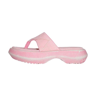 (W) Acne Studios Leather Toe-Post Slide 'Pink'