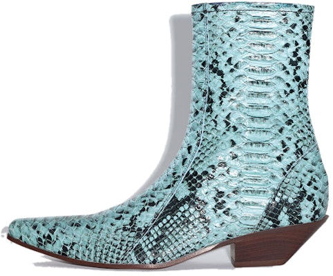 (Women) Acne Studios Leather Zip Chunky Heel Boot 'Light Blue' AD0520-228 Buy (Women) Acne Studios Leather Zip Chunky Heel Boot 'Light Blue' AD0520-228