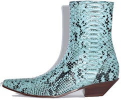 (Women) Acne Studios Leather Zip Chunky Heel Boot 'Light Blue' AD0520-228 (Women) Acne Studios Leather Zip Chunky Heel Boot 'Light Blue' AD0520-228