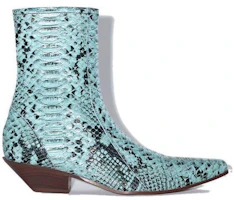 Order (W) Acne Studios Leder Stiefel mit Reißverschluss und Absatz ''Hellblau'' AD0520-228