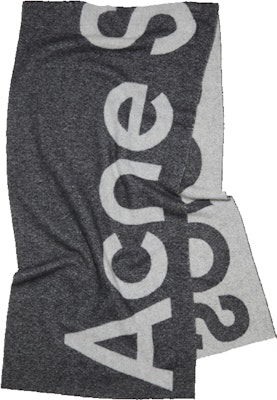 (Women) Acne Studios Letter Print Wool Scarf - Black FN-UX-SCAR000125-BLACK Buy (Women) Acne Studios Letter Print Wool Scarf - Black FN-UX-SCAR000125-BLACK