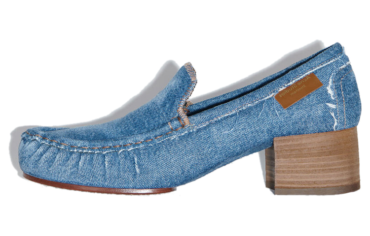 (W) Acne Studios Loafer High Heel Slip-On 'Denim Blue'