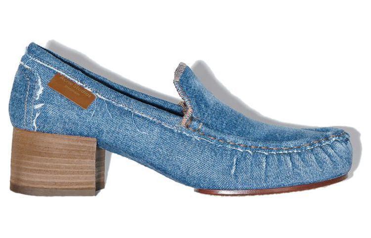 (W) Acne Studios Loafer High Heel Slip-On 'Denim Blue' 圖 2