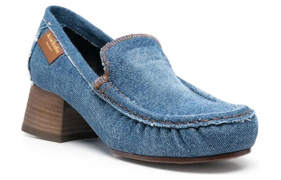 (W) Acne Studios Loafer High Heel Slip-On 'Denim Blue' 圖 3