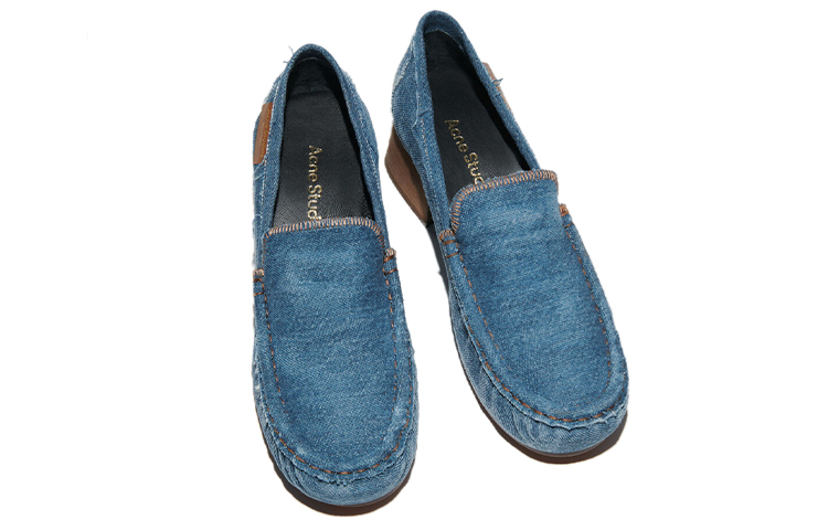 (W) Acne Studios Loafer High Heel Slip-On 'Denim Blue' 圖 5