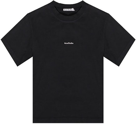 (W) Camiseta Negra Manga Corta con Logo de Acne Studios. FN-WN-TSHI000196 Buy (W) Camiseta Negra Manga Corta con Logo de Acne Studios. FN-WN-TSHI000196