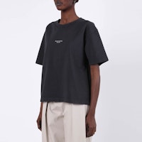 (W) Camiseta Negra Manga Corta con Logo de Acne Studios. FN-WN-TSHI000196 Lookbook (W) Camiseta Negra Manga Corta con Logo de Acne Studios. FN-WN-TSHI000196