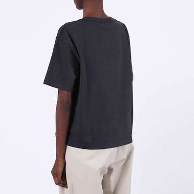 (Women) Acne Studios Logo Black Short Sleeve T-Shirt FN-WN-TSHI000196 Purchase (Women) Acne Studios Logo Black Short Sleeve T-Shirt FN-WN-TSHI000196