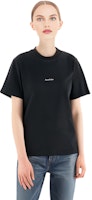 (W) Camiseta Negra Manga Corta con Logo de Acne Studios. FN-WN-TSHI000196 1