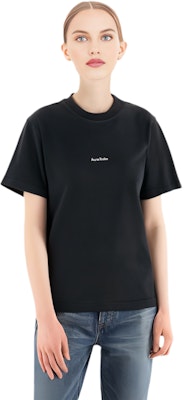 (Women) Acne Studios Logo Black Short Sleeve T-Shirt FN-WN-TSHI000196 1