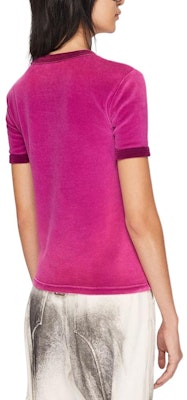 (Women) Acne Studios Logo Embossed Velour Crewneck Short Sleeve T-Shirt Magenta Women SS24 AL0403-ACW Shop (Women) Acne Studios Logo Embossed Velour Crewneck Short Sleeve T-Shirt Magenta Women SS24 AL0403-ACW