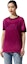 Sizing (Women) Acne Studios Logo Embossed Velour Crewneck Short Sleeve T-Shirt Magenta Women SS24 AL0403-ACW