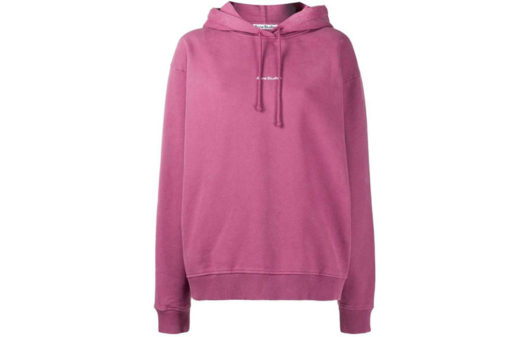 Order (Women) Acne Studios Logo Hoodie Purple Pink AI0070-ACY