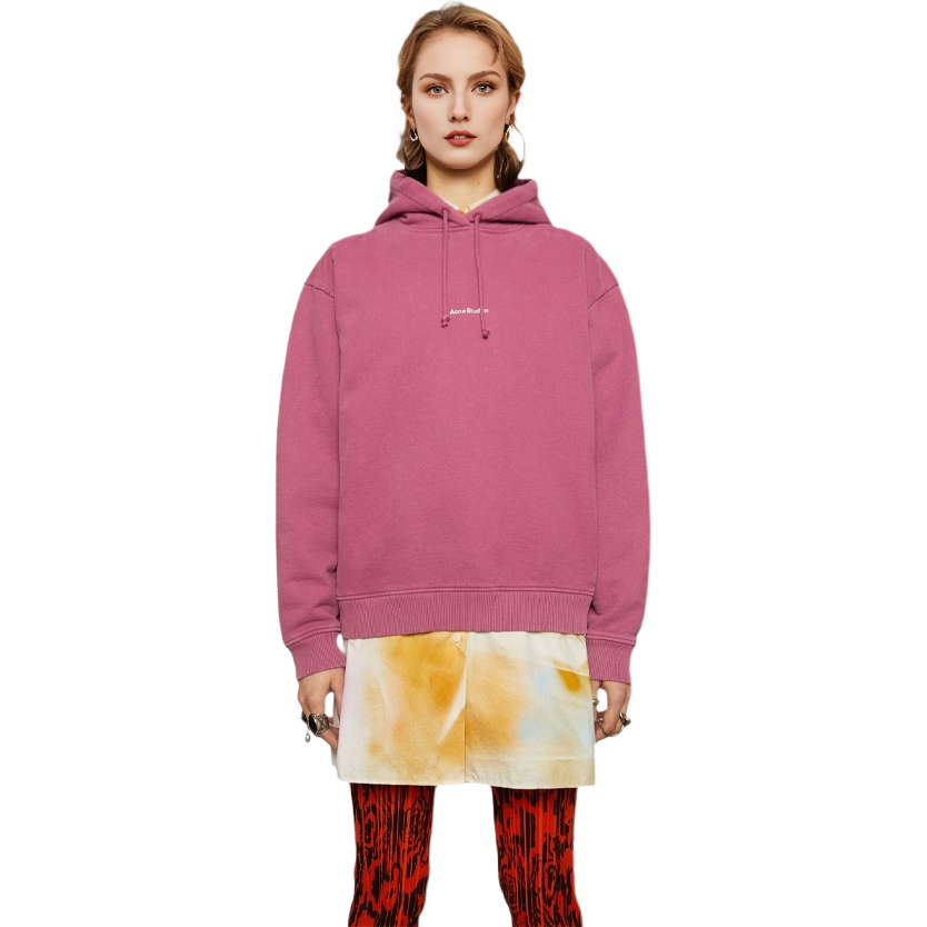 Lookbook (Women) Acne Studios Logo Hoodie Purple Pink AI0070-ACY