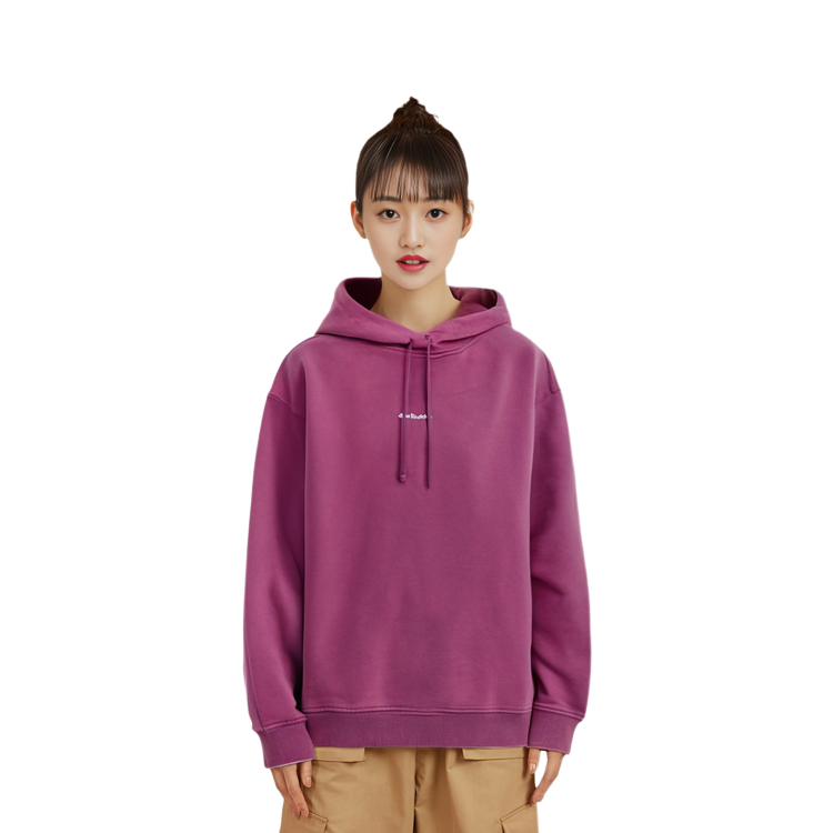Shop (Women) Acne Studios Logo Hoodie Purple Pink AI0070-ACY