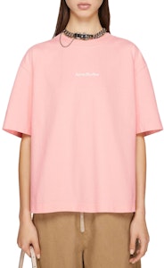 (W) Acne Studios 寬鬆羅紋落肩圓領短袖T恤 女款 淺粉色 SS24 AL0381-418 Lookbook (W) Acne Studios 寬鬆羅紋落肩圓領短袖T恤 女款 淺粉色 SS24 AL0381-418