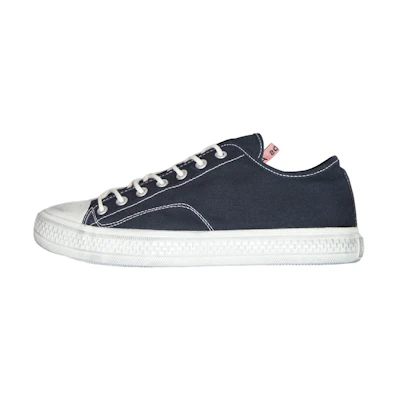 (W) Acne Studios Low-Top Canvas Sneakers 'Distressed Black'
