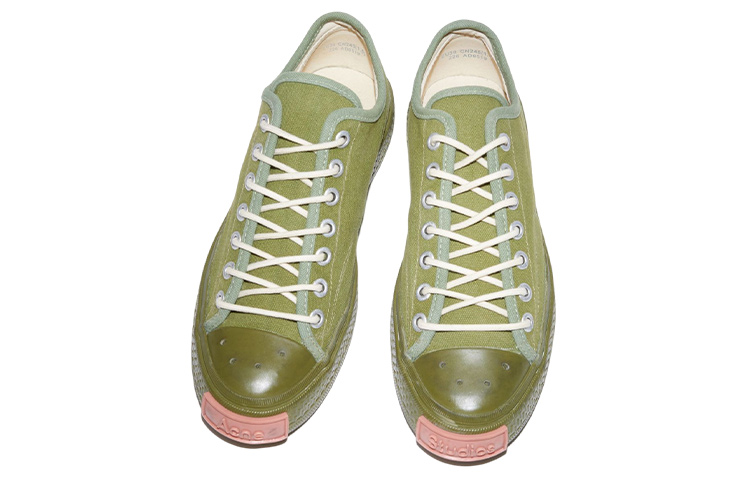 (W) Acne Studios Low-Top Fashion Sneaker 'Olive Green' 圖 3