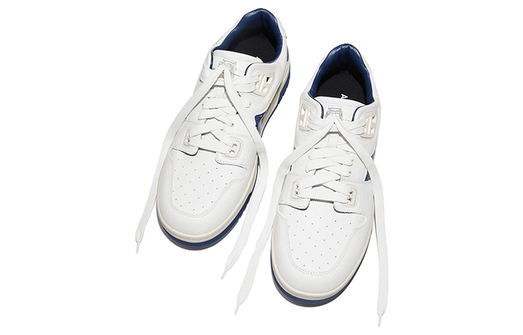 Lookbook Acne Studios 皮革 低帮系帶圓頭 時尚涼拖 女款 藍白