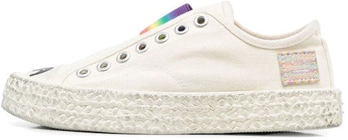 (Women) Acne Studios Low-Top Logo 'Beige Distressed' AD0496-CGG (Women) Acne Studios Low-Top Logo 'Beige Distressed' AD0496-CGG