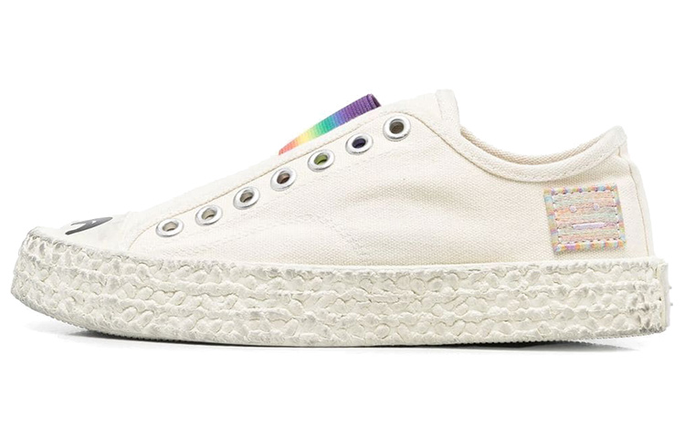 (Women) Acne Studios Low-Top Logo 'Beige Distressed' AD0496-CGG