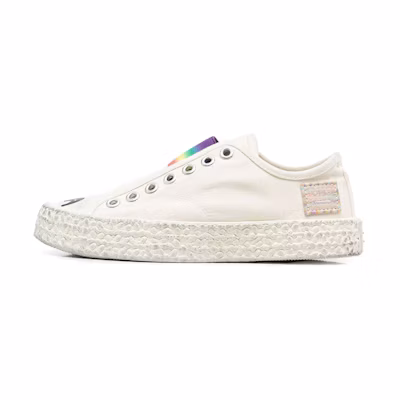 (W) Acne Studios Low-Top Logo 'Beige Distressed'