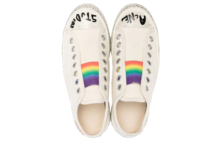 Lookbook (W) Acne Studios 低帮标志'米色磨损' AD0496-CGG