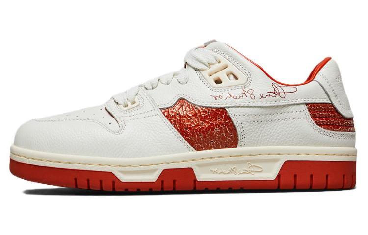 (Women) Acne Studios Low-Top Sneakers 'White Orange' AD0458-AG3