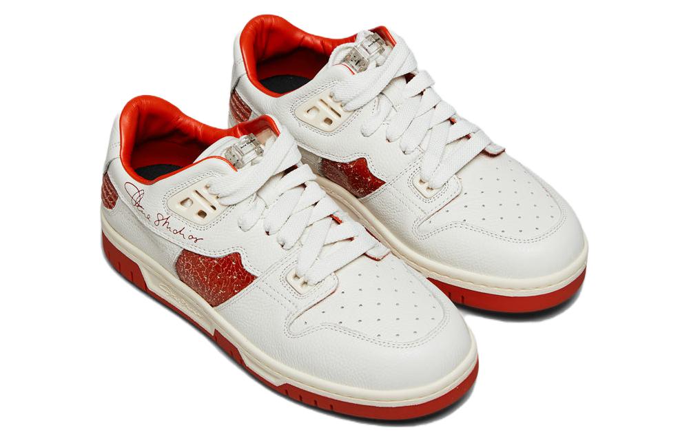 (W) Acne Studios Low-Top Sneakers 'White Orange' 圖 3