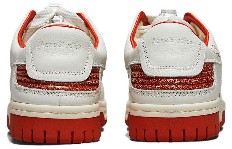(W) Acne Studios Low-Top Sneakers 'White Orange' 圖 4