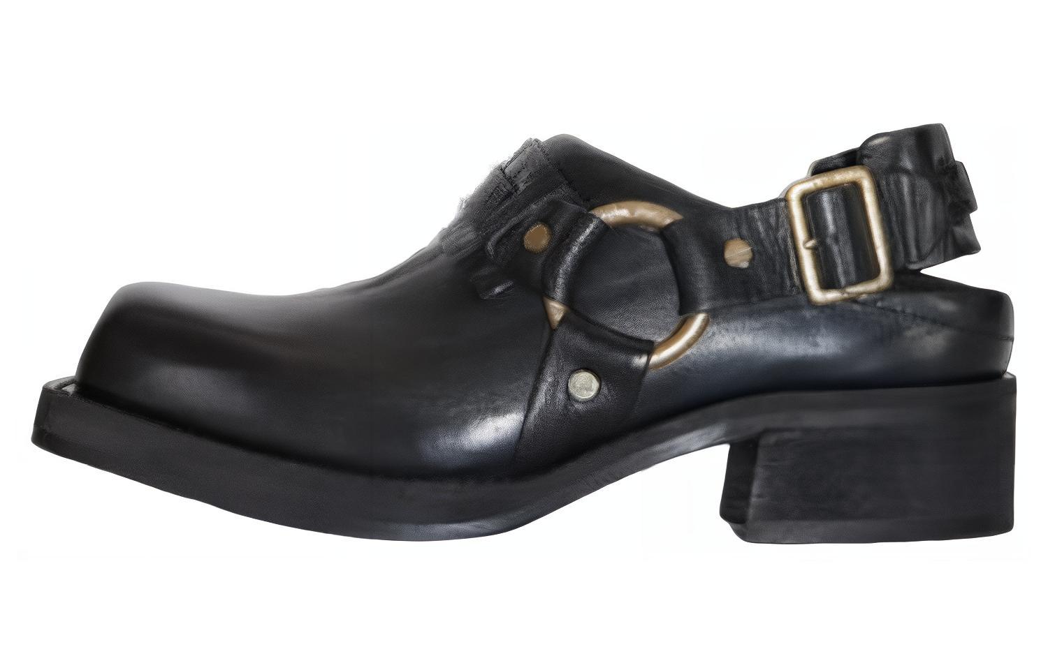 (Women) Acne Studios Low Top 'Black Leather Casual' AD0672-AA2