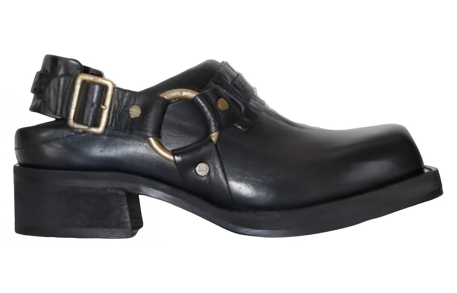 Order Acne Studios 皮革休閒時尚休閒單鞋 2公分 女款 黑色