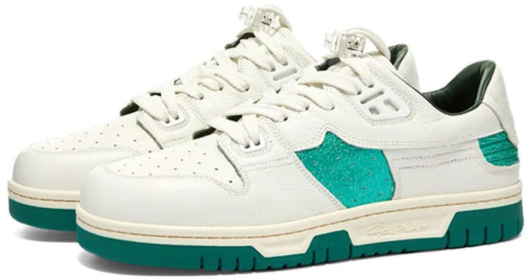 (Women) Acne Studios Low Top 'White Green' AD0458-AET Lookbook (Women) Acne Studios Low Top 'White Green' AD0458-AET