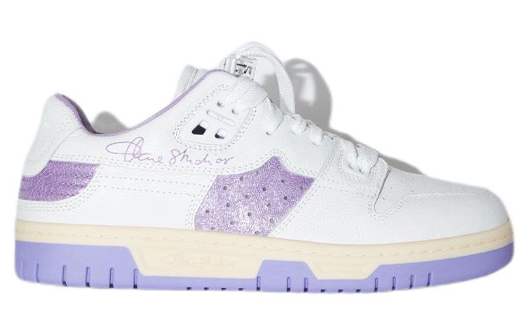 (W) Acne Studios Low Top Fashion Sneaker 'White Purple' 圖 2