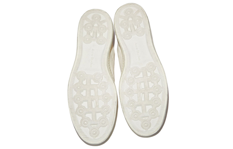 Shop (W) 아크네 스튜디오 베이지 디스트레스드 로우탑 스니커즈 AD0347-CGG