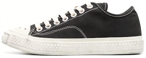 (Women) Acne Studios Low Top Sneaker 'Black Cotton' AD0519-CGL (Women) Acne Studios Low Top Sneaker 'Black Cotton' AD0519-CGL