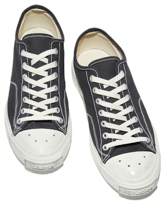 (Women) Acne Studios Low Top Sneaker 'Black Cotton' AD0519-CGL Lookbook (Women) Acne Studios Low Top Sneaker 'Black Cotton' AD0519-CGL