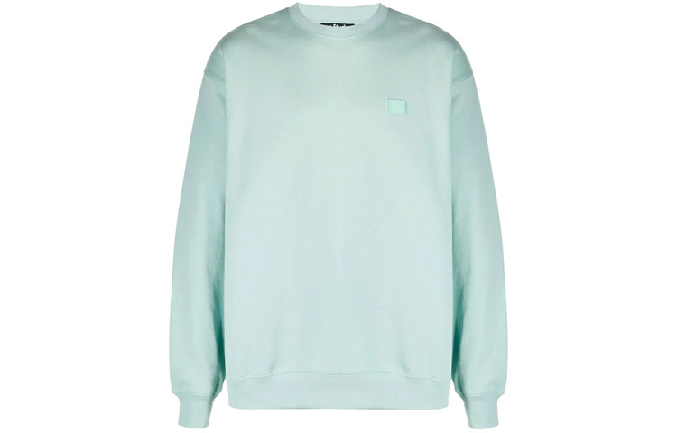 Order (Women) Acne Studios Mint Mambo Smile Logo Relaxed Crewneck Sweatshirt Women Mint Green CI0010-ABG
