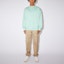 Lookbook (Women) Acne Studios Mint Mambo Smile Logo Relaxed Crewneck Sweatshirt Women Mint Green CI0010-ABG