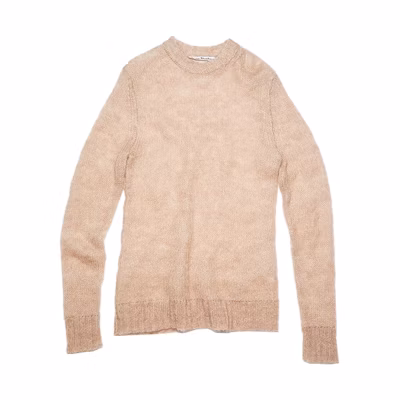 (Women) Acne Studios Mohair Knit Crewneck Sweater Beige A60285-COW