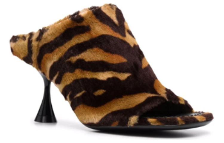 (W) Acne Studios Mule 'Bell Tiger Print Black Brown' 圖 3