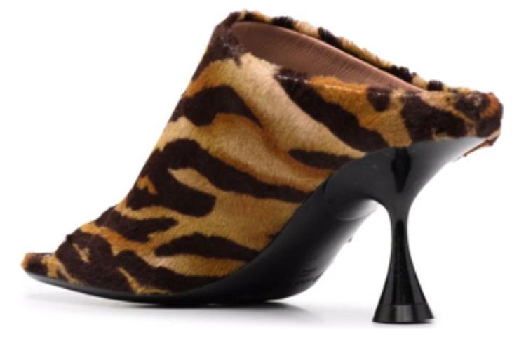 (W) Acne Studios Mule 'Bell Tiger Print Black Brown' 圖 4