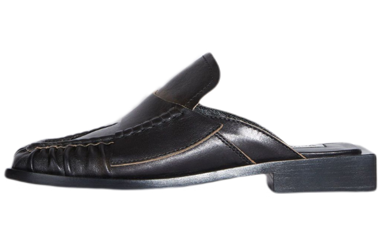 (W) Acne Studios Mule 'Black Square Toe'