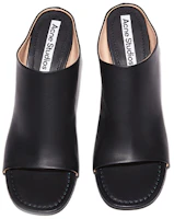 Lookbook (W) Acne Studios Tumit Tinggi Terbuka 'Black Lambskin' AD0427-900